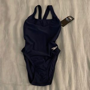 NWT Speedo One Piece Navy